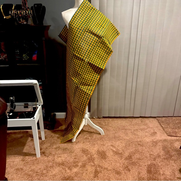 Aso oke Gele/Headwrap, Nigeria Woven Two Tone Aso Oke For Africa Wedding Attire - Picture 1 of 8